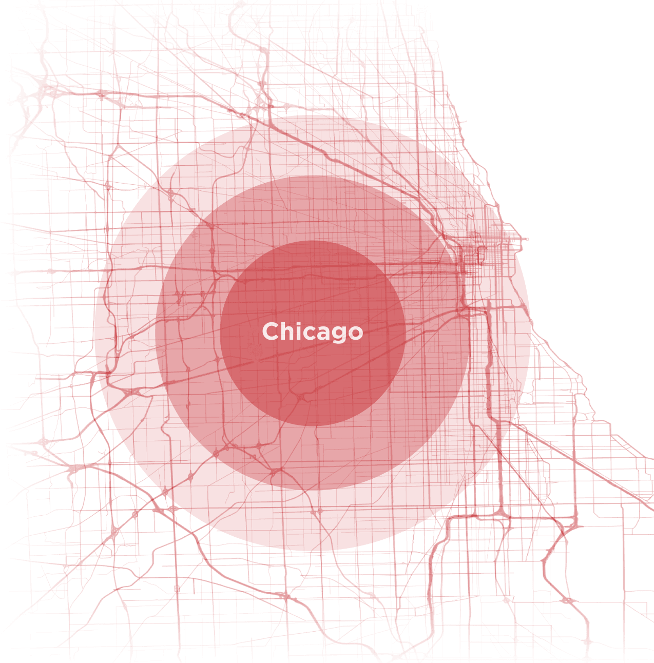 grid style map of Chicago